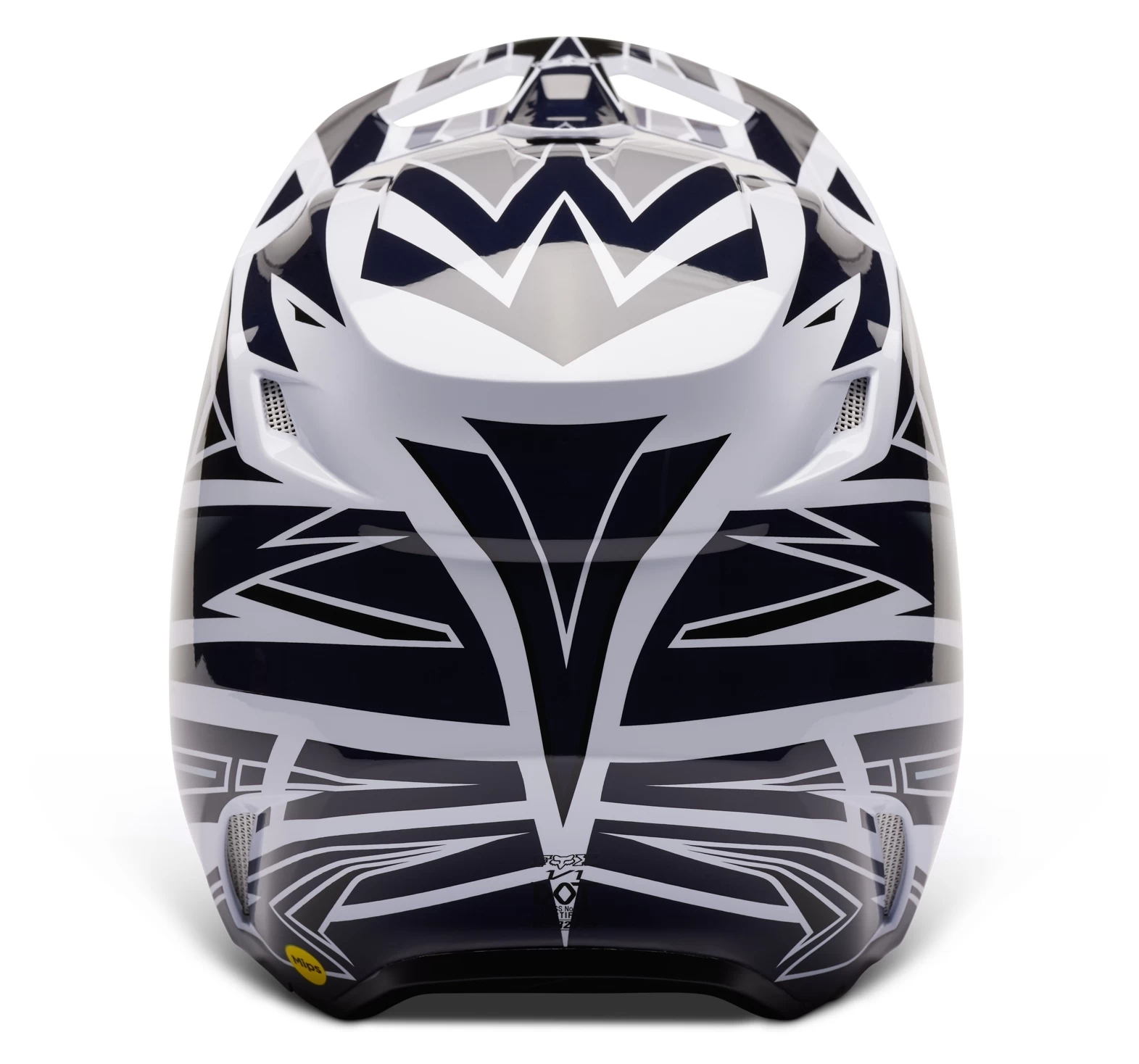 Fox Racing V1 Goat Strafer Helmet Navy Blue / LG [Open Box] - Image 4