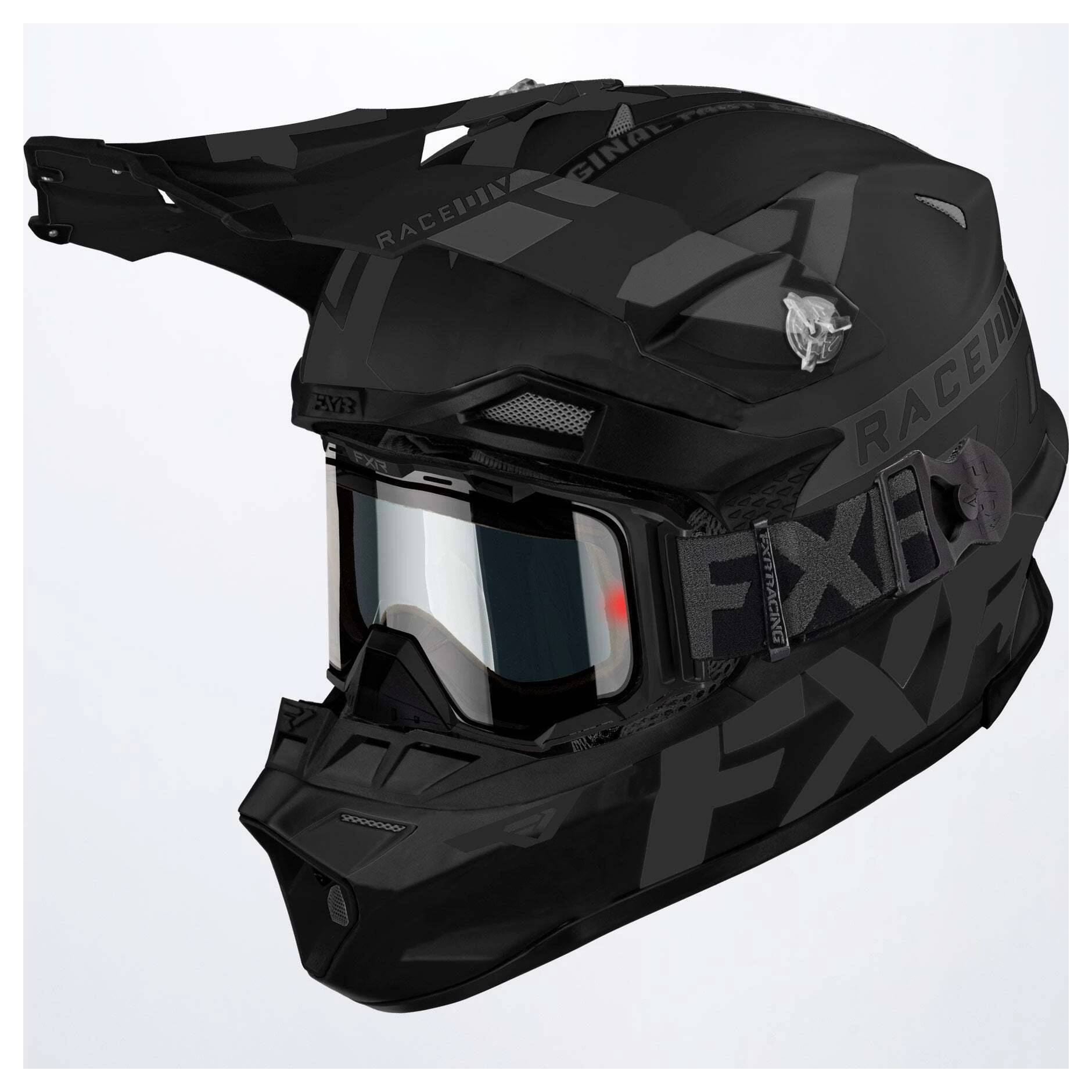 FXR Blade Cold Stop QRS Helmet With Electric Goggles
