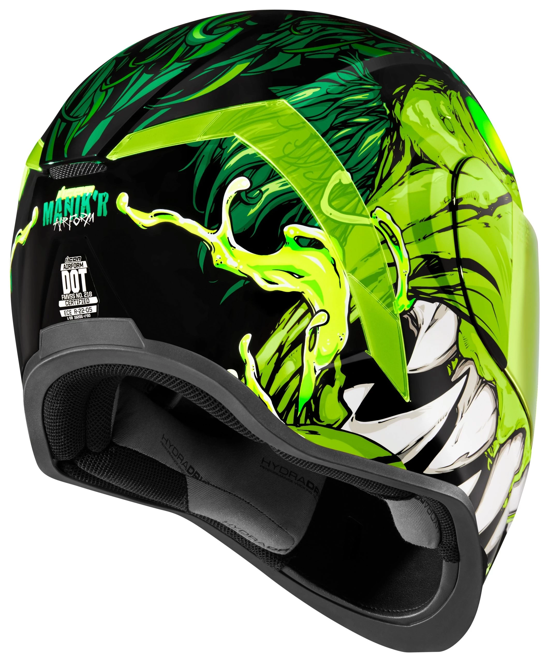 Icon Airform Manik'R Helmet Green/White / MD [Open Box] - Image 2